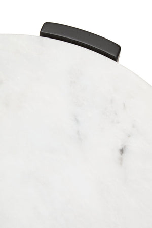 Palermo White Marble Top Round Side Table - Canwell Interiors Limited - Xshowhome