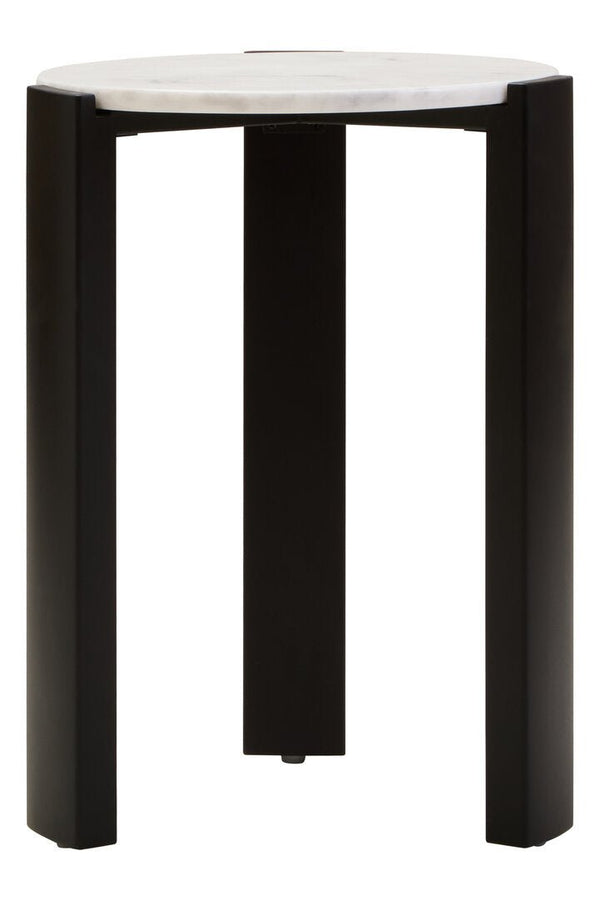 Palermo White Marble Top Round Side Table - Canwell Interiors Limited - Xshowhome