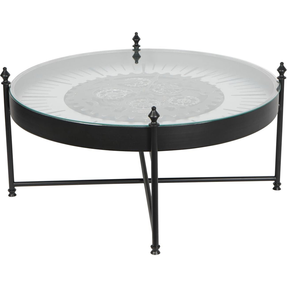 Palladium Coffee Table Clock with Moving Cogs - XShowhome Limited - Libra