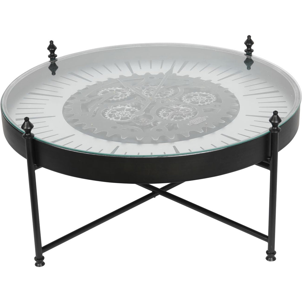 Palladium Coffee Table Clock with Moving Cogs - XShowhome Limited - Libra