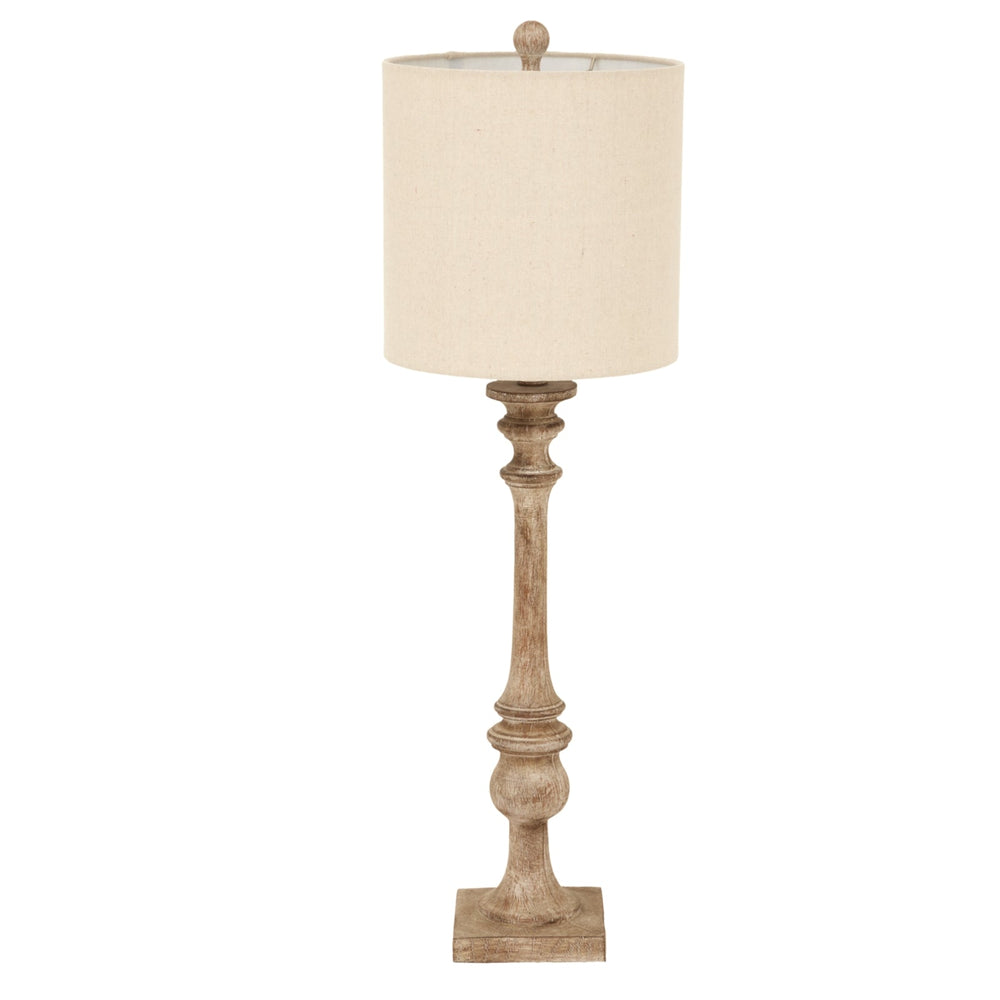 Pallido Candlestick Table Lamp with Linen Shade - XShowhome Limited - Hills