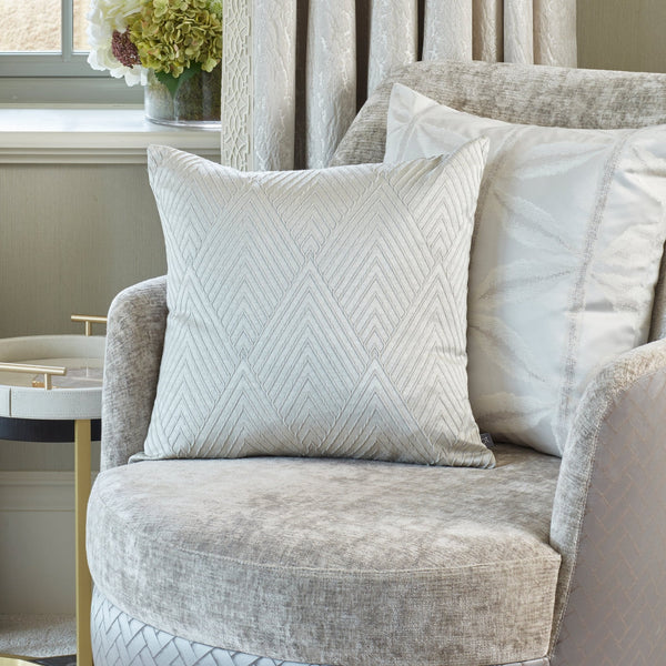 Palm 55x55 Feather Filled Cushion Opal - Canwell Interiors Limited - Riva