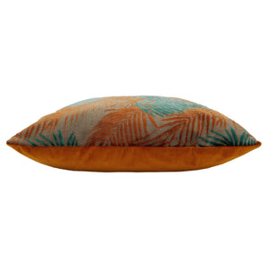 Palm Grove 50x50 Feather Filled Cushion Teal & Rus - Canwell Interiors Limited - Riva