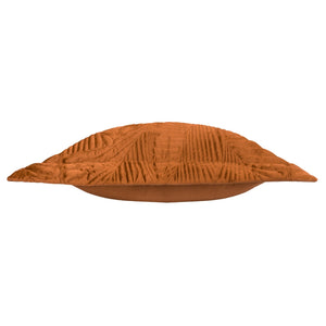 Palmeria 60x60 Quilt Feather Filled Cushion Rust - Canwell Interiors Limited - Riva