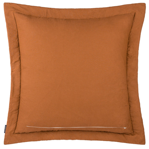 Palmeria 60x60 Quilt Feather Filled Cushion Rust - Canwell Interiors Limited - Riva