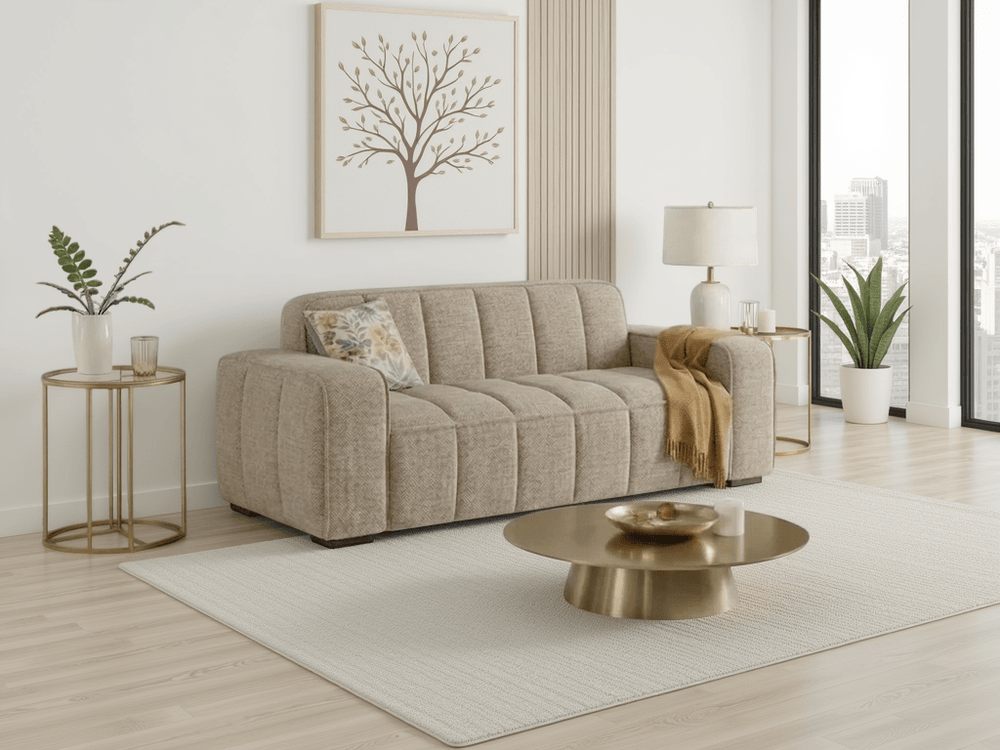 Paris Sofa Beige 3 Seater - XShowhome Limited - Xshowhome