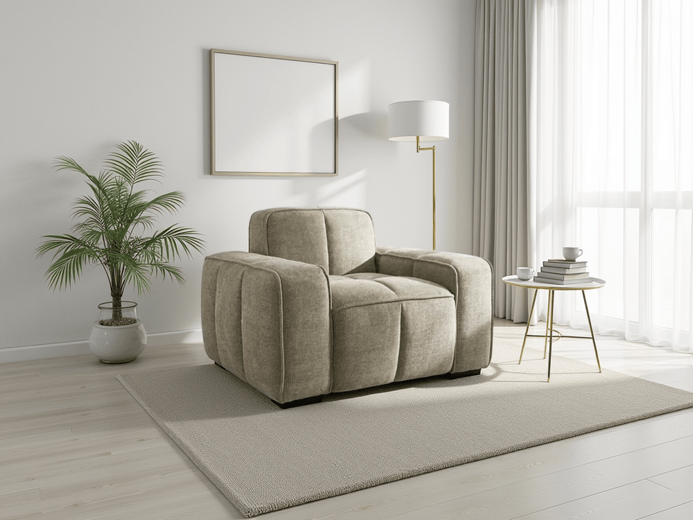 Paris Sofa Beige Armchair - XShowhome Limited - Xshowhome