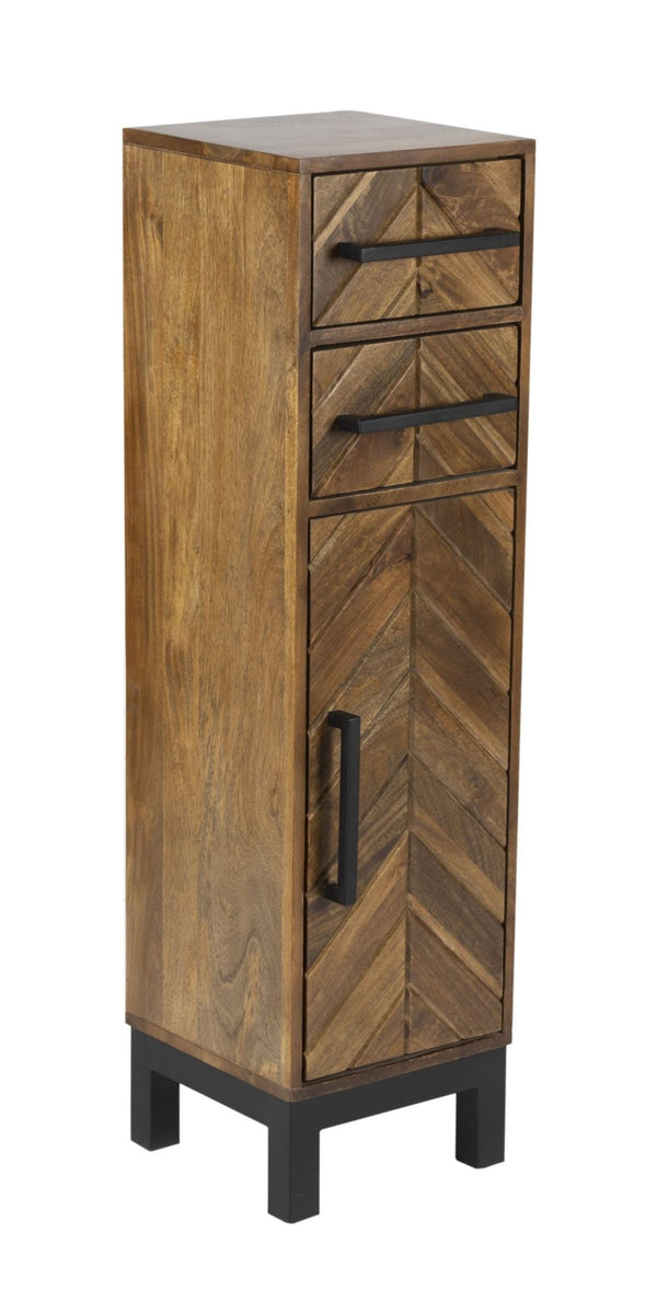 Parquet 1 Door 2 Drawer Cabinet - XShowhome Limited - Jaipur