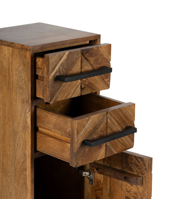 Parquet 1 Door 2 Drawer Cabinet - XShowhome Limited - Jaipur