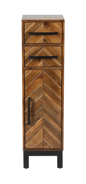 Parquet 1 Door 2 Drawer Cabinet - XShowhome Limited - Jaipur