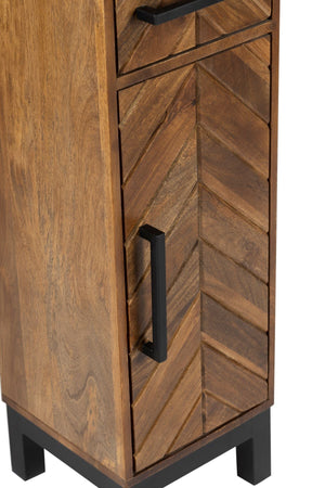Parquet 1 Door 2 Drawer Cabinet - XShowhome Limited - Jaipur