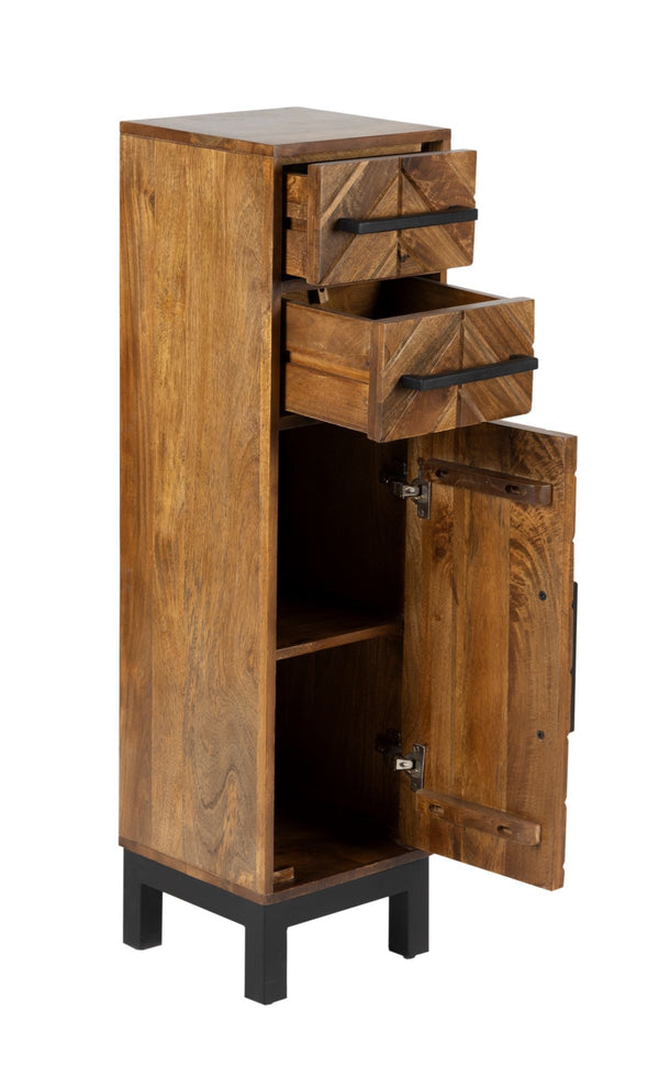 Parquet 1 Door 2 Drawer Cabinet - XShowhome Limited - Jaipur