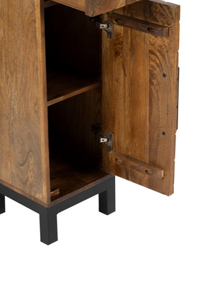 Parquet 1 Door 2 Drawer Cabinet - XShowhome Limited - Jaipur