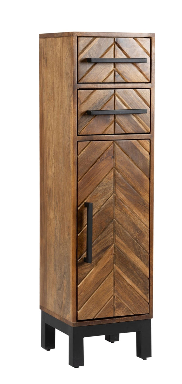 Parquet 1 Door 2 Drawer Cabinet - XShowhome Limited - Jaipur