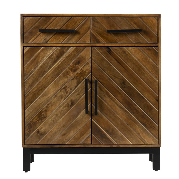 Parquet 2 Door 1 Drawer Cabinet - XShowhome Limited - Jaipur