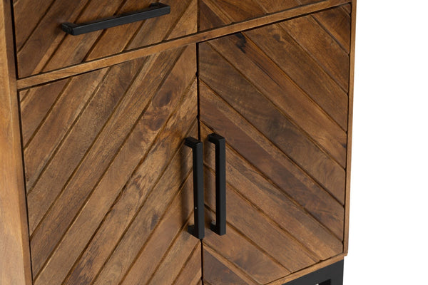 Parquet 2 Door 1 Drawer Cabinet - XShowhome Limited - Jaipur