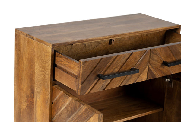 Parquet 2 Door 1 Drawer Cabinet - XShowhome Limited - Jaipur