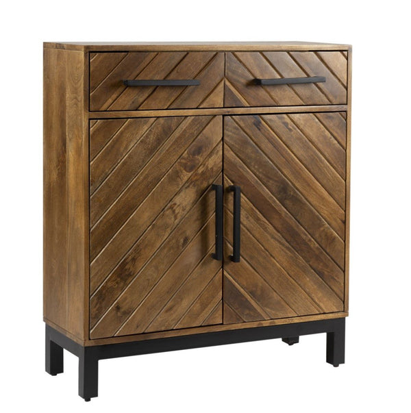 Parquet 2 Door 1 Drawer Cabinet - XShowhome Limited - Jaipur