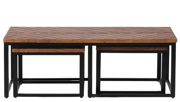 Parquet Coffee Table with Stool - XShowhome Limited - Jaipur