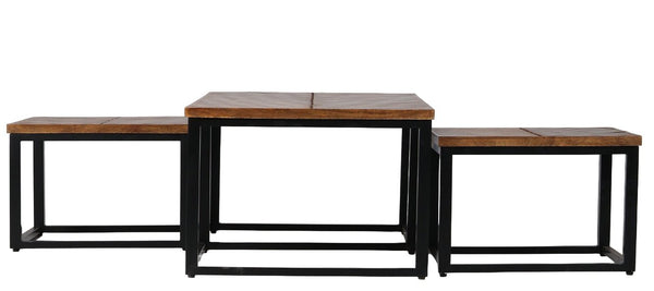 Parquet Coffee Table with Stool - XShowhome Limited - Jaipur