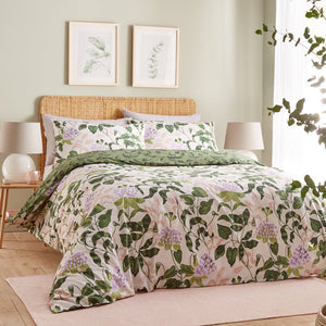 Passiflora King Size Duvet Set Peach/Wine Green - XShowhome Limited - Riva