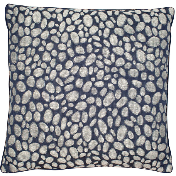 Pebbles Design Weave Navy 50x50 - Canwell Interiors Limited - Malini