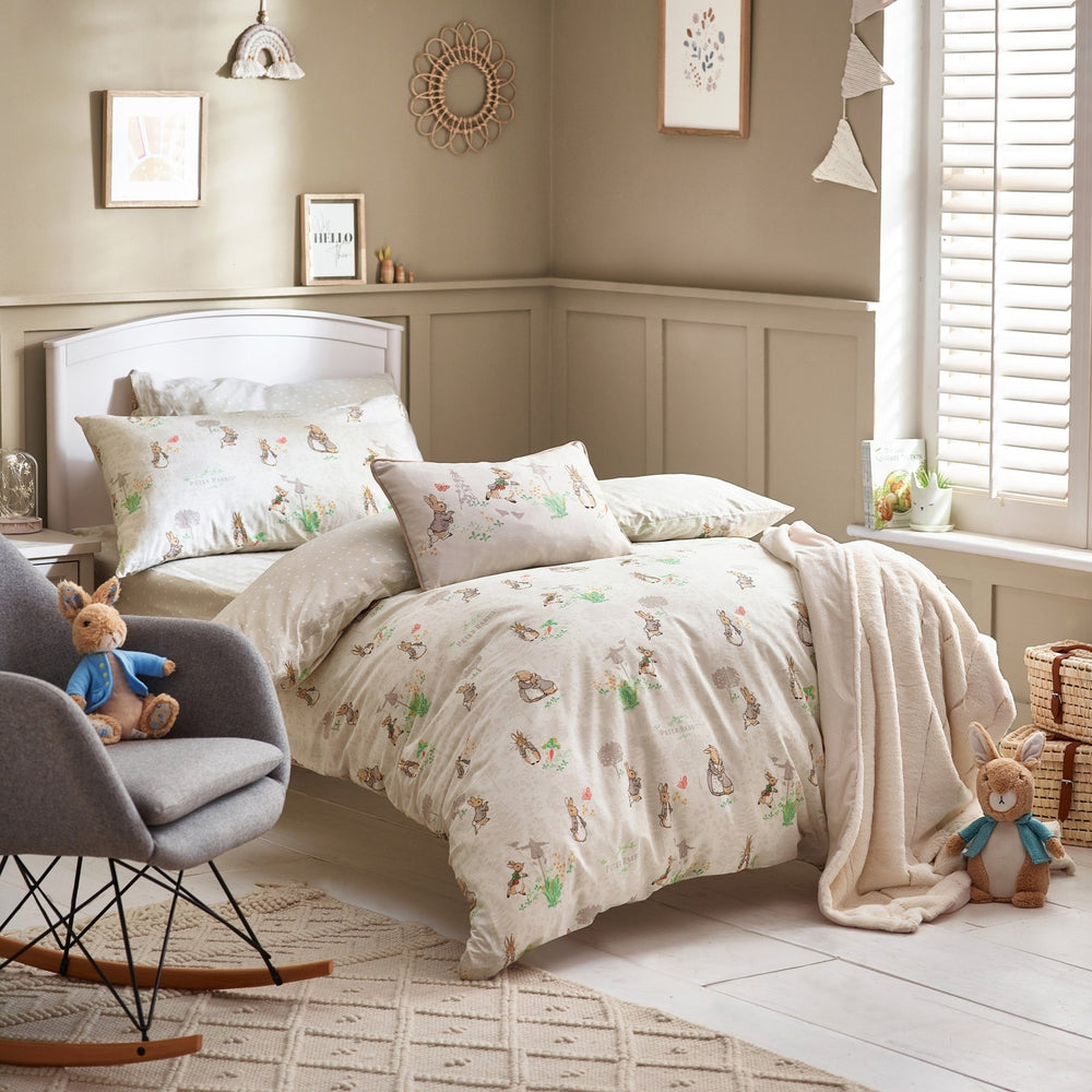 Peter Rabbit Classic Single Duvet Set Natural - Canwell Interiors Limited - Riva