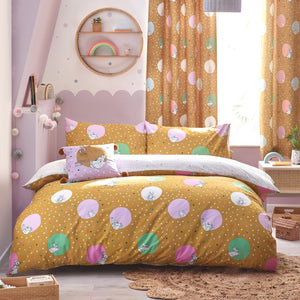 Peter Rabbit Dotty Double Duvet Set Ochre - Canwell Interiors Limited - Riva