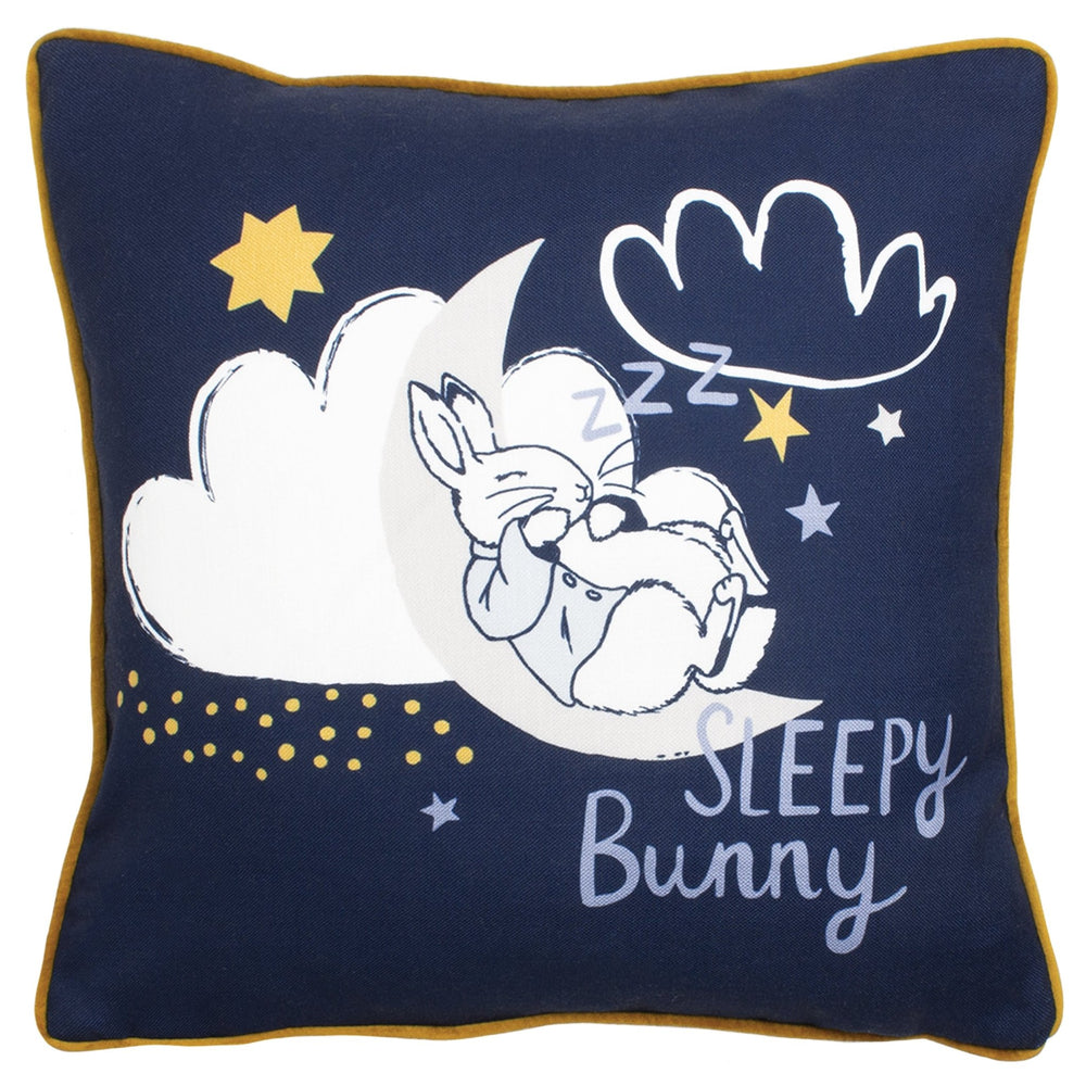Peter Rabbit Sleepy Head 43x43 Feather Filled Cushion Blue - XShowhome Limited - Riva