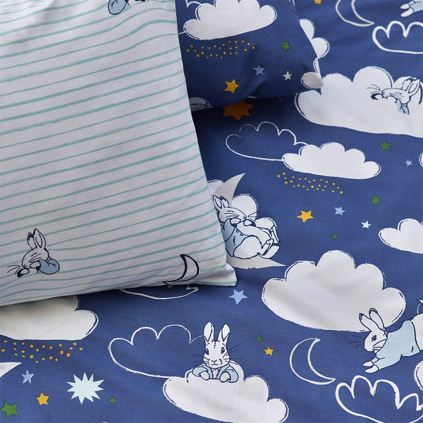 Peter Rabbit Sleepy Head Single Duvet Set Blue - XShowhome Limited - Riva