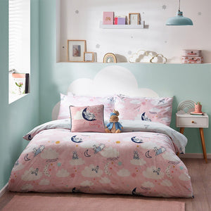 Peter Rabbit Sleepy Head Single Duvet Set Pink - XShowhome Limited - Riva