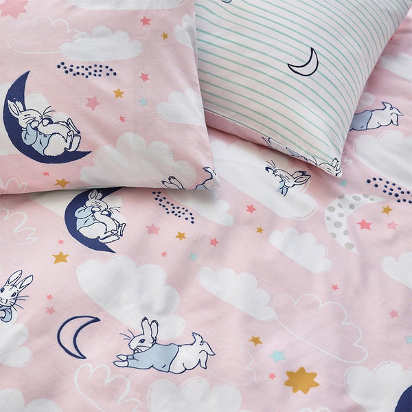 Peter Rabbit Sleepy Head Single Duvet Set Pink - XShowhome Limited - Riva