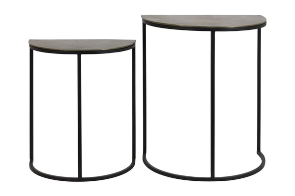 PETO Side Table — 40,5x23x49 & Rw Antique Brz - blck - Canwell Interiors Limited - Light & Living