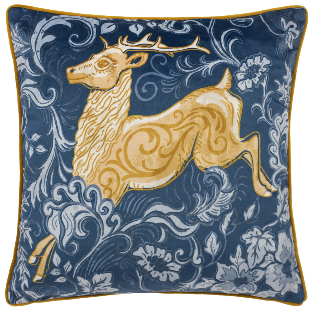 Piped Harewood 50x50 Feather Filled Cushion Stag - XShowhome Limited - Riva