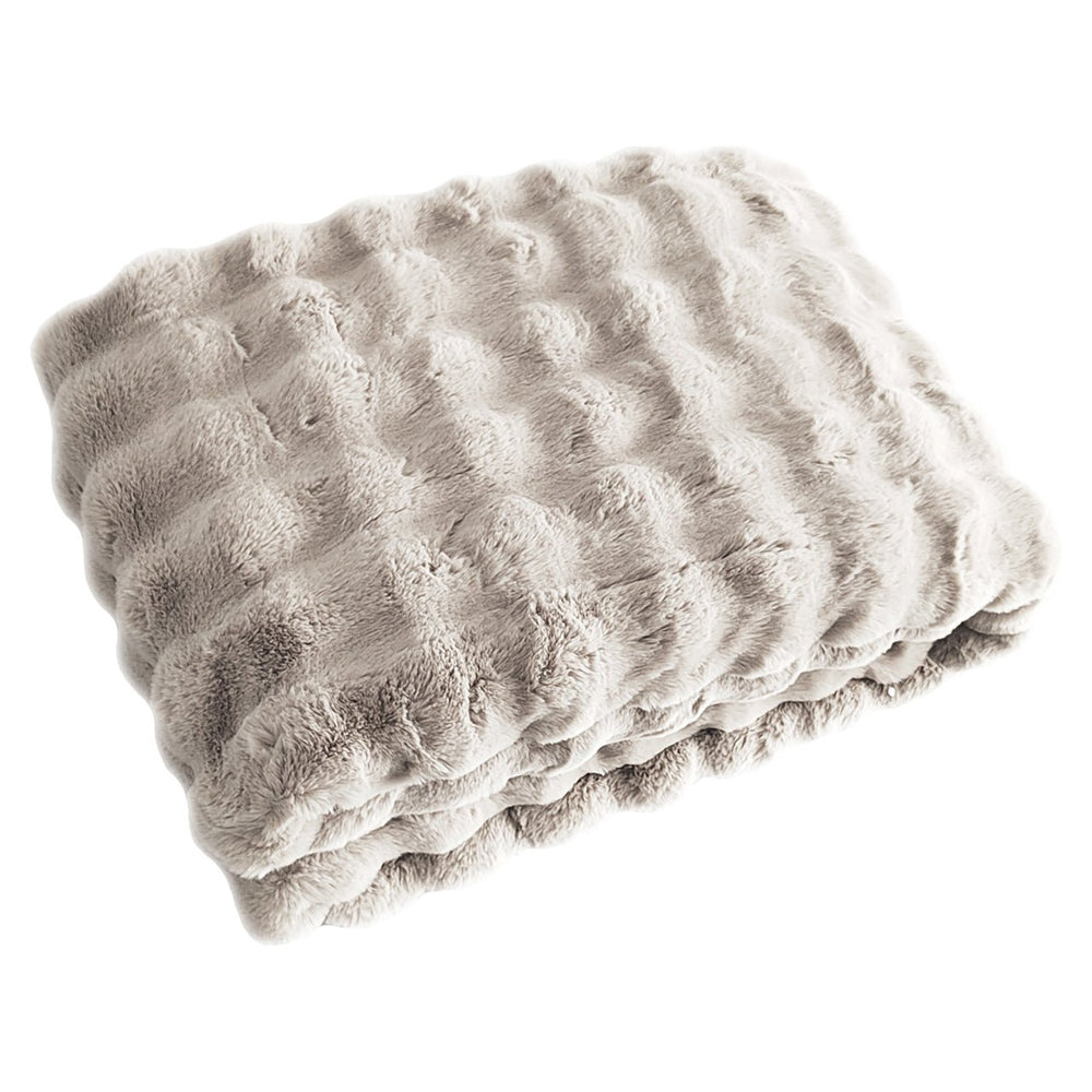 Plaid Cosy Fluff Cream 150x200 - XShowhome Limited - Richmond