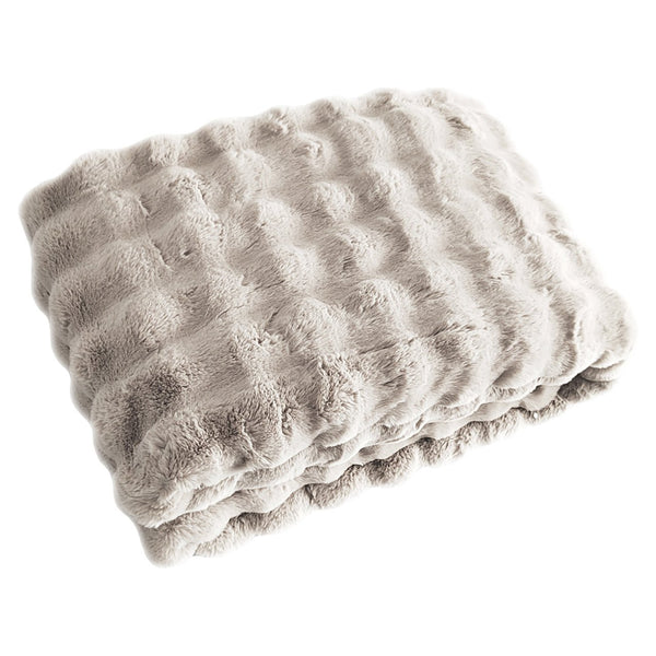 Plaid Cosy Fluff Cream 200x300 - XShowhome Limited - Richmond