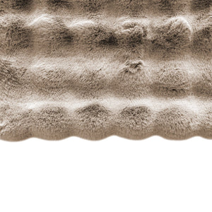 Plaid Nordic Plush Beige 200x300 - XShowhome Limited - Richmond