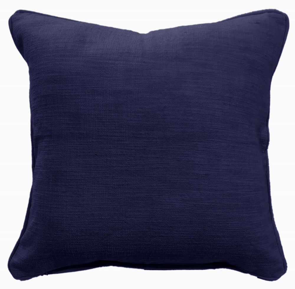 Plain Slub Texture Indigo 50x50 - Canwell Interiors Limited - Malini