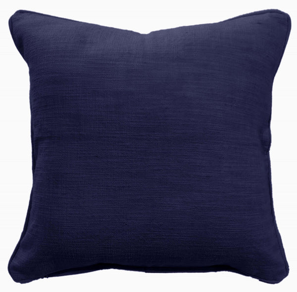 Plain Slub Texture Indigo 50x50 - Canwell Interiors Limited - Malini