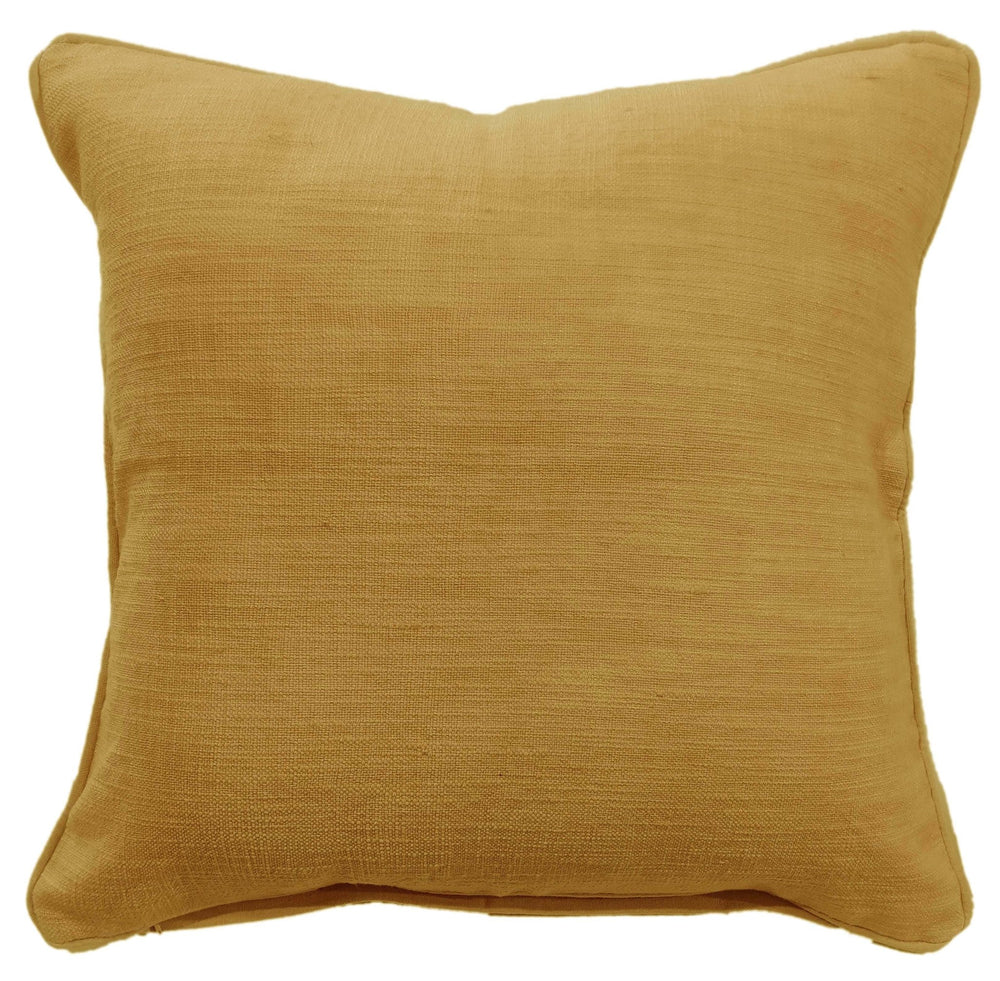 Plain Slub Texture Mustard 50x50 - Canwell Interiors Limited - Malini