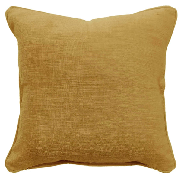 Plain Slub Texture Mustard 50x50 - Canwell Interiors Limited - Malini