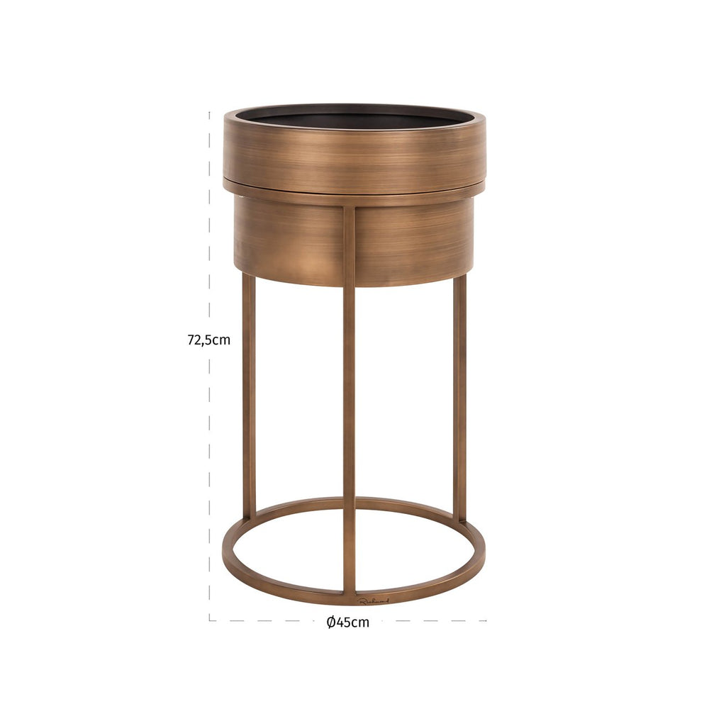 Planter Chadd brushed gold - Canwell Interiors Limited - Richmond