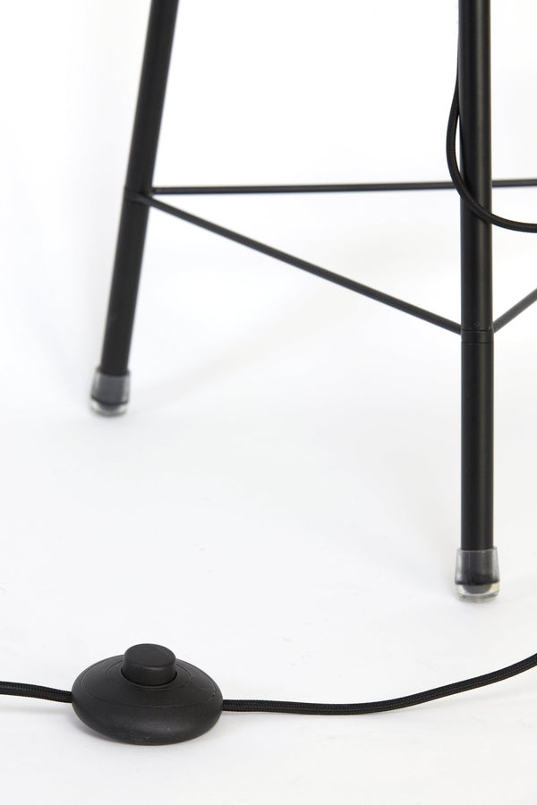 PLUMERIA Floor Lamp — Tripod Black - Canwell Interiors Limited - Light & Living