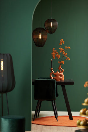 PLUMERIA Floor Lamp — Tripod Black - Canwell Interiors Limited - Light & Living