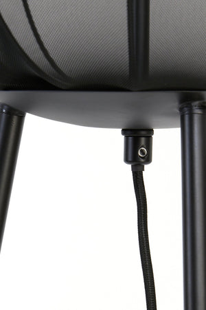 PLUMERIA Floor Lamp — Tripod Black - Canwell Interiors Limited - Light & Living