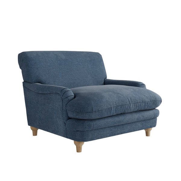 Plumpton Chair Denim Blue Weave - Canwell Interiors Limited - Canwell
