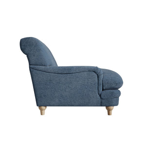 Plumpton Chair Denim Blue Weave - Canwell Interiors Limited - Canwell