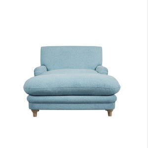 Plumpton Footstool Duck Egg Blue Weave - Canwell Interiors Limited - Canwell