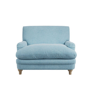 Plumpton Footstool Duck Egg Blue Weave - Canwell Interiors Limited - Canwell