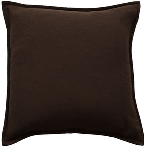 Poly Linen Mix with Flange Choc 50x50 - Canwell Interiors Limited - Malini